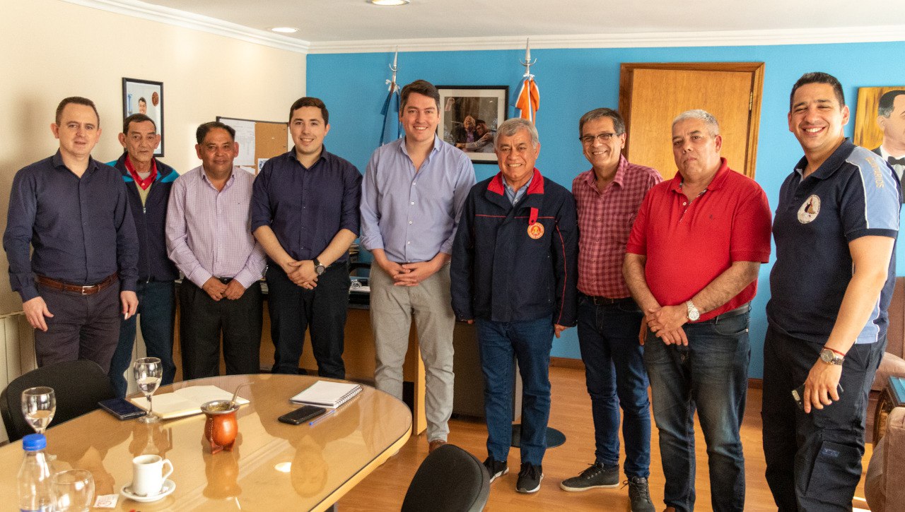 El Municipio Recibió Al Presidente Del Consejo Nacional De Bomberos Voluntarios