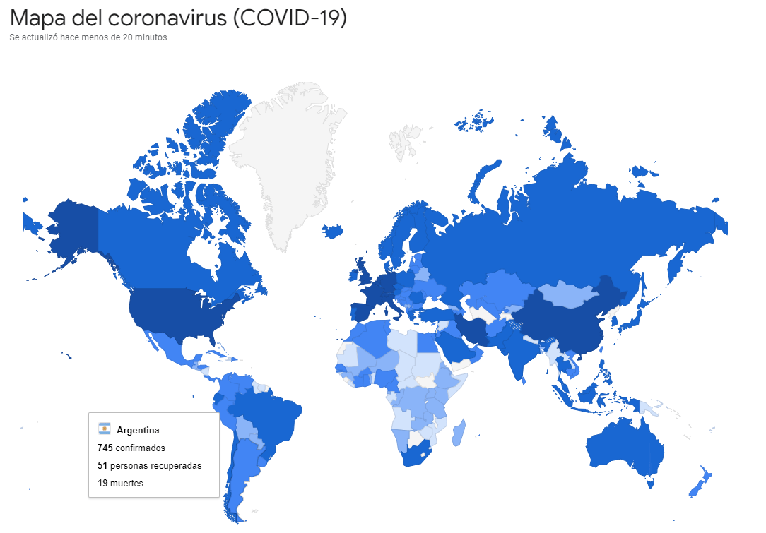 Mapa Covid 19 29 03 2020