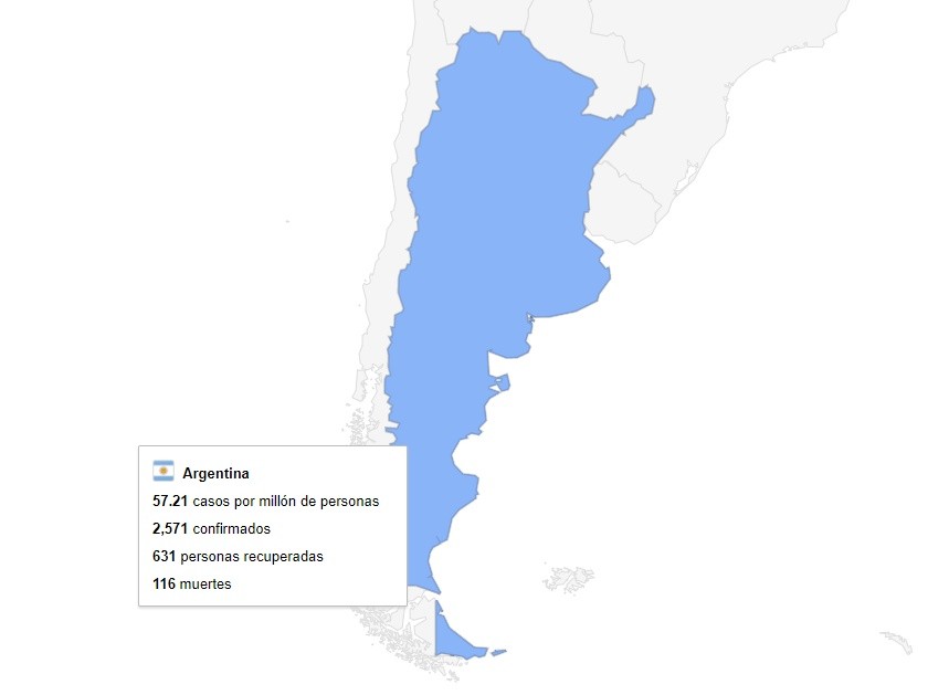 Mapa Coronavirus 16 04 2020