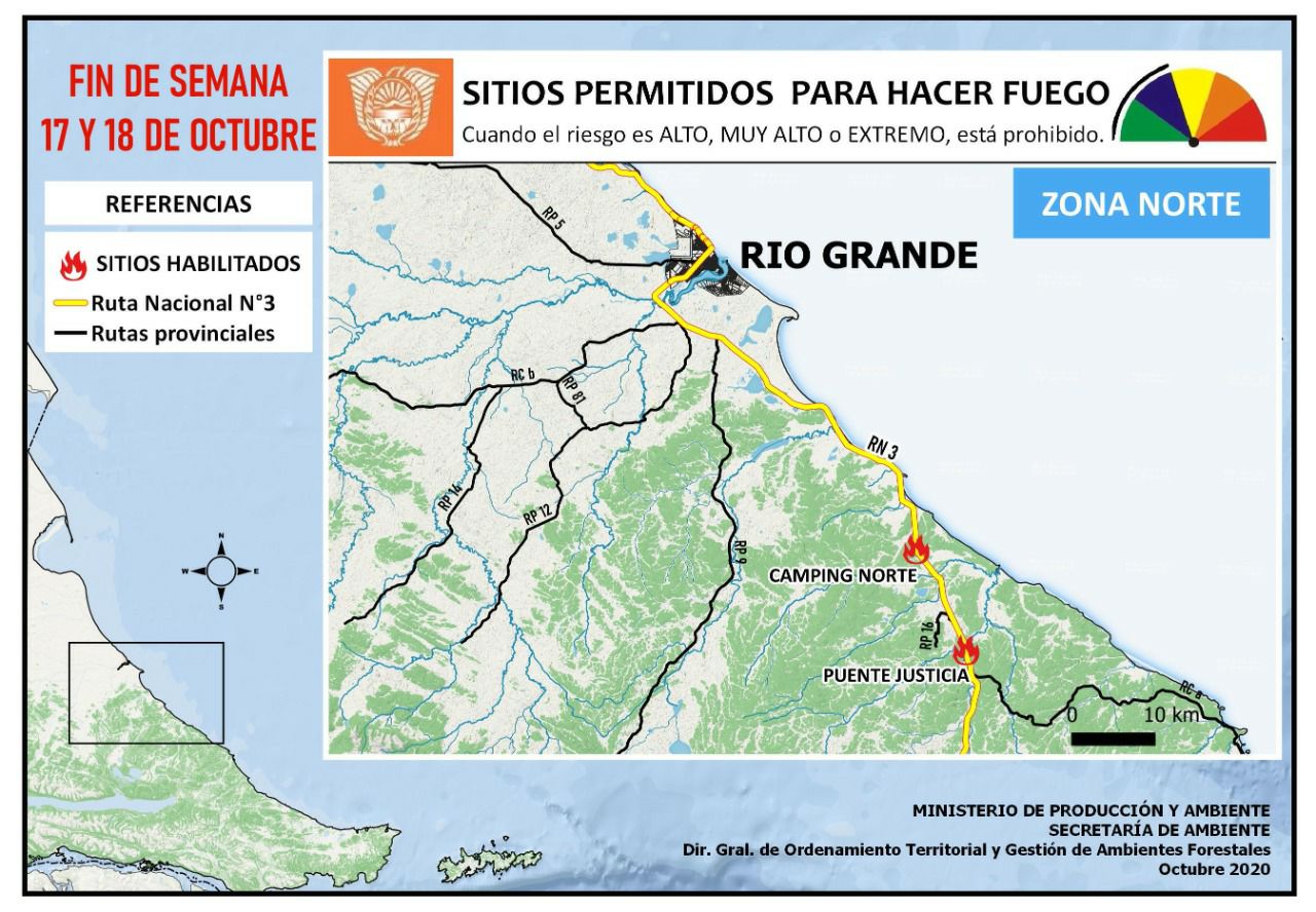 Lugares Habilitados Para Hacer Fuego En Tierra Del Fuego Rio Grande