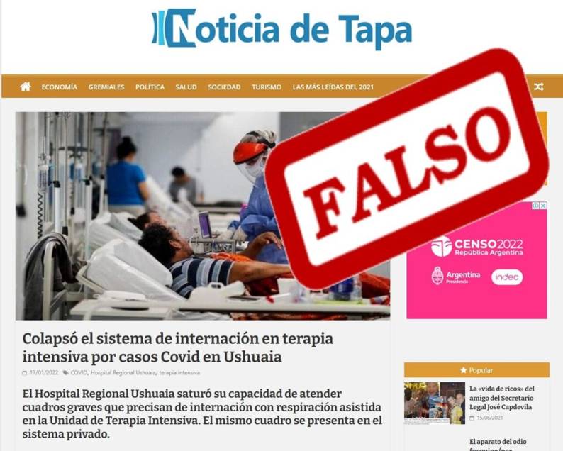 fake noticia de tapa