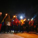 bajada de antorcha glaciar martial