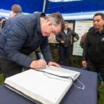 martín perez inauguración carpa 25