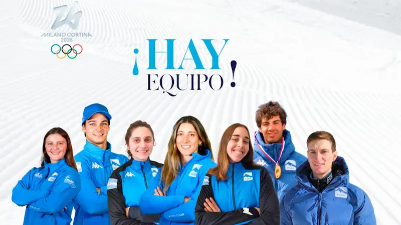 Imagen oficial del equipo argentino de deportes de invierno rumbo a Milano-Cortina 2026