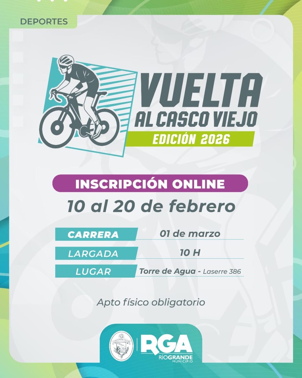 Abren las inscripciones para la sexta edición de la vuelta al casco viejo 