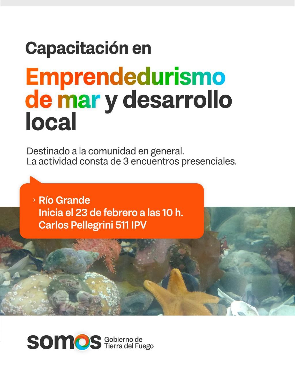 Gobierno convoca a la capacitación: «Emprendedurismo de mar y desarrollo local desde el enfoque Ecosistémico»