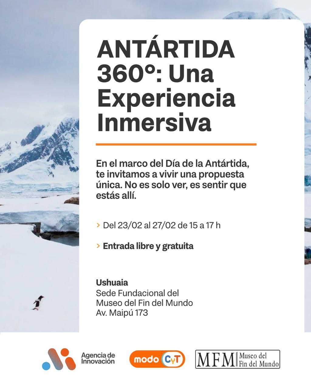 Viví la Antártida como nunca antes: llega «Antártida 360°» al Museo del Fin del Mundo