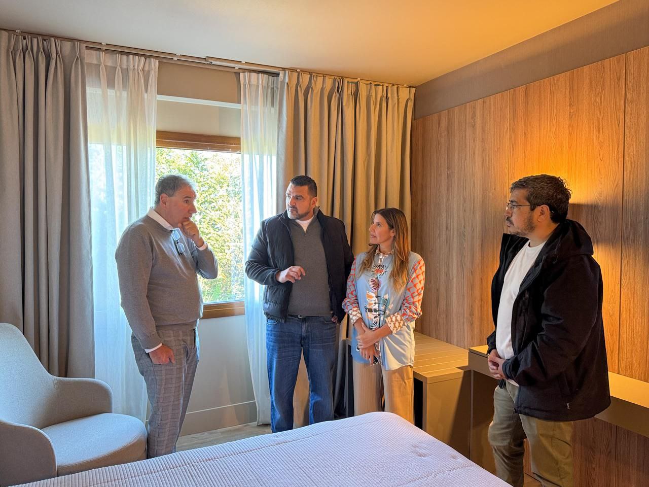 Walter Vuoto recorrió la ampliación del Hotel Altos de Ushuaia