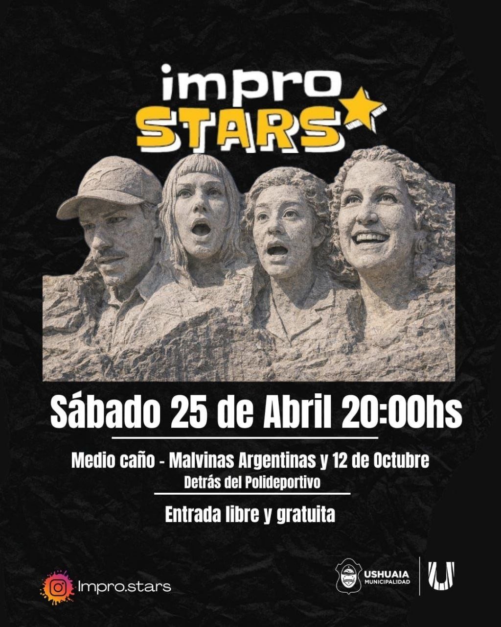 La municipalidad de Ushuaia acompañará la presentación de «Impro Stars» este sábado 25