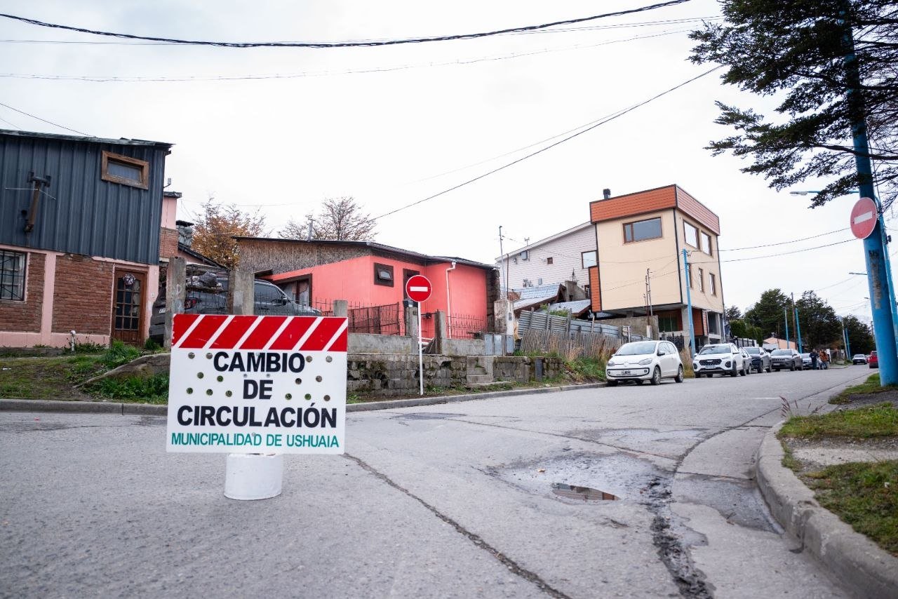 La municipalidad de Ushuaia implementó nuevos sentidos de circulación en un amplio sector de la ciudad