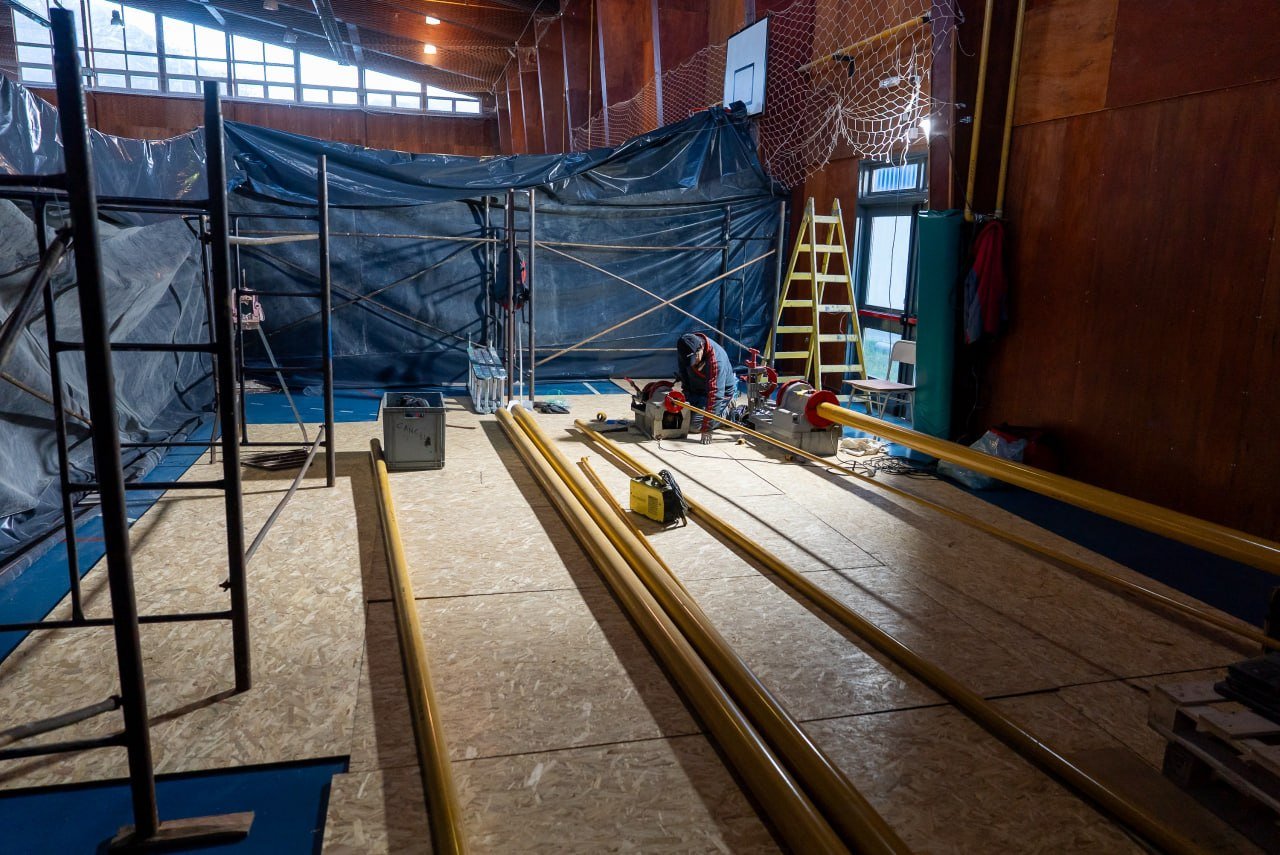 Con fondos propios el gobierno avanza con la renovación total de la red de gas del colegio provincial Ernesto Sábato