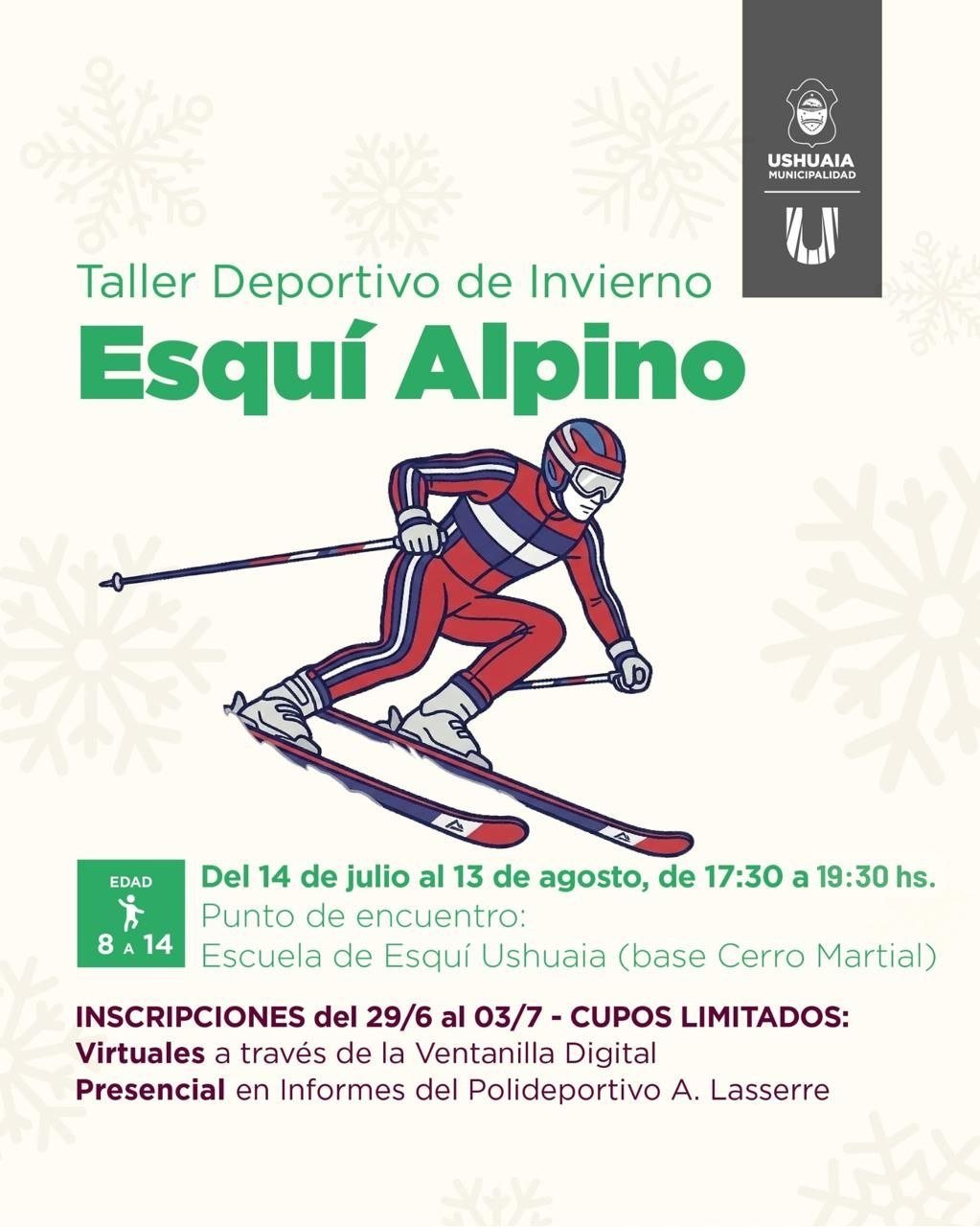 El IMD abre las inscripciones para los Talleres de Invierno