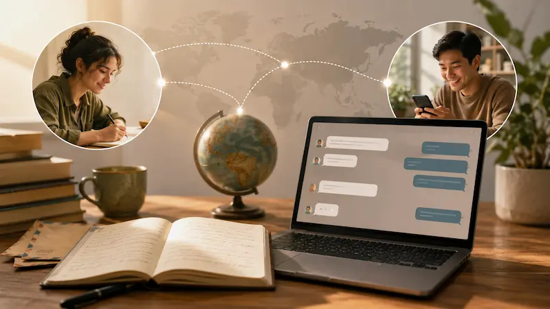 Amigos por correspondencia online: cómo conocer personas y practicar idiomas