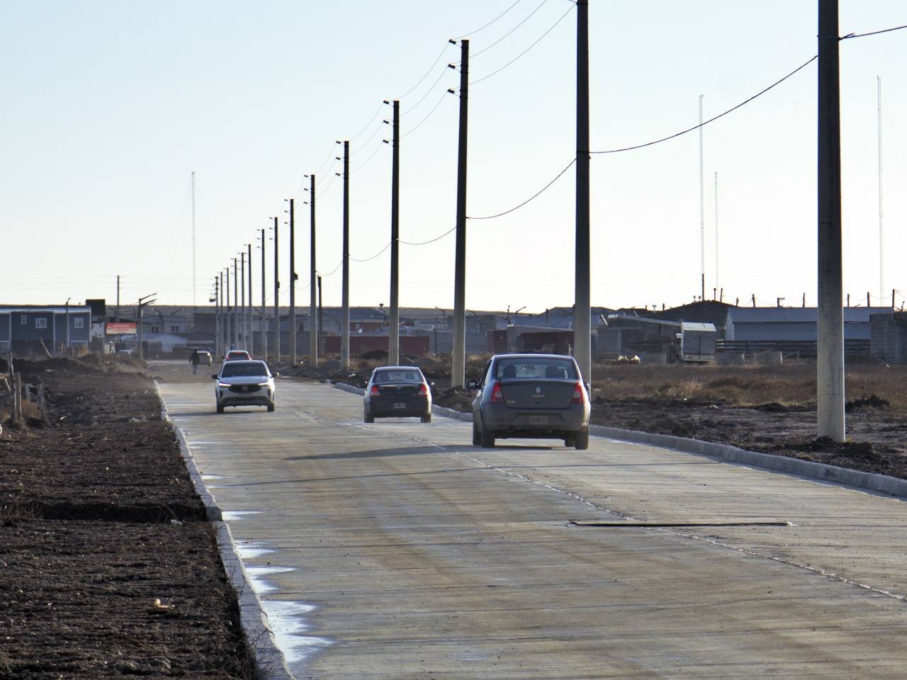 El Municipio de Río Grande habilitó el primer tramo pavimentado de la calle Punta Popper