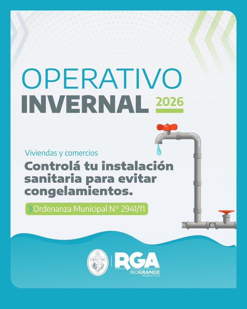 Obras Sanitarias municipal solicita hacer un uso responsable del agua potable