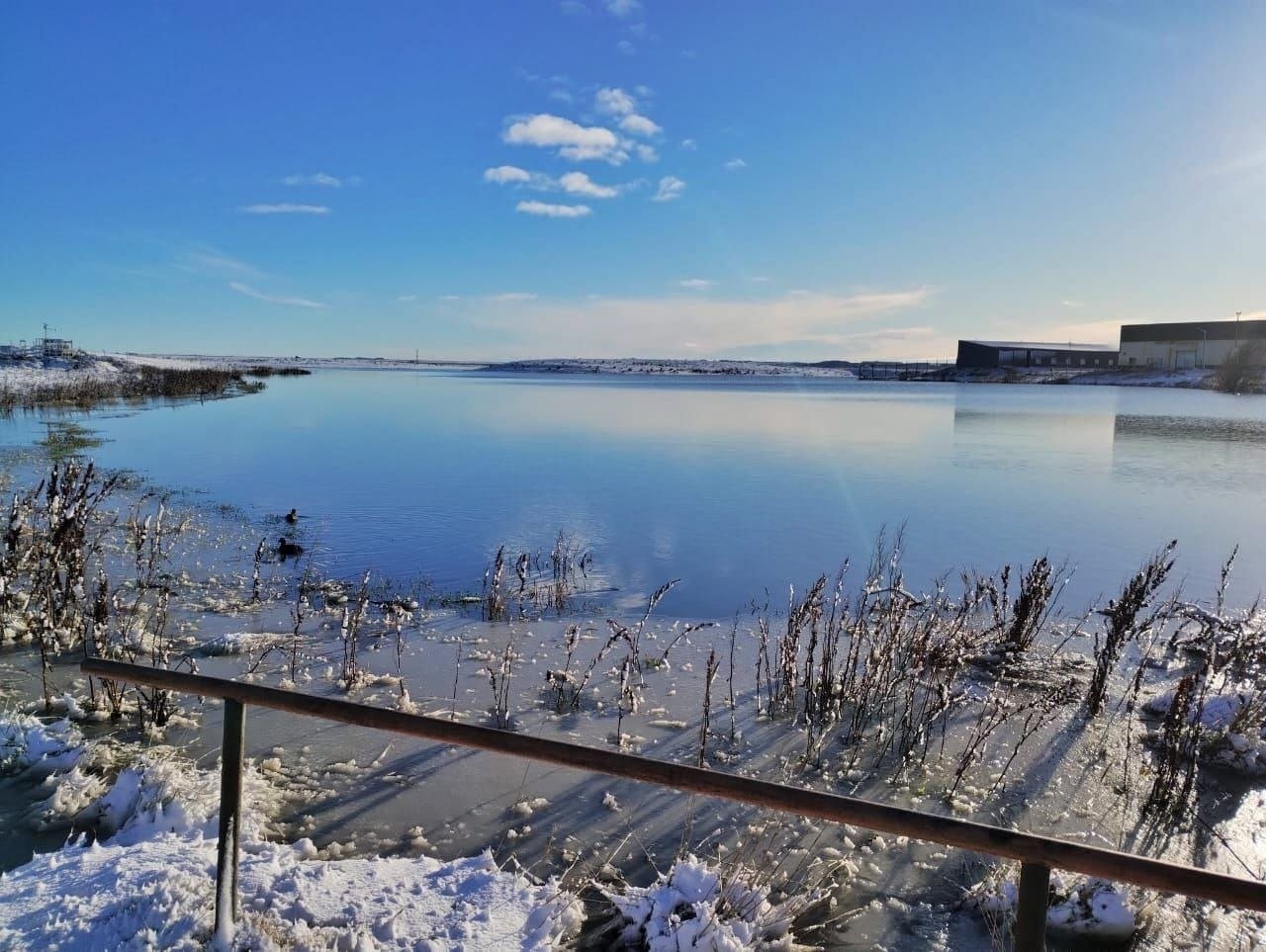 Ante el descongelamiento, el Municipio pide no ingresar a la Laguna de los Patos en Río Grande