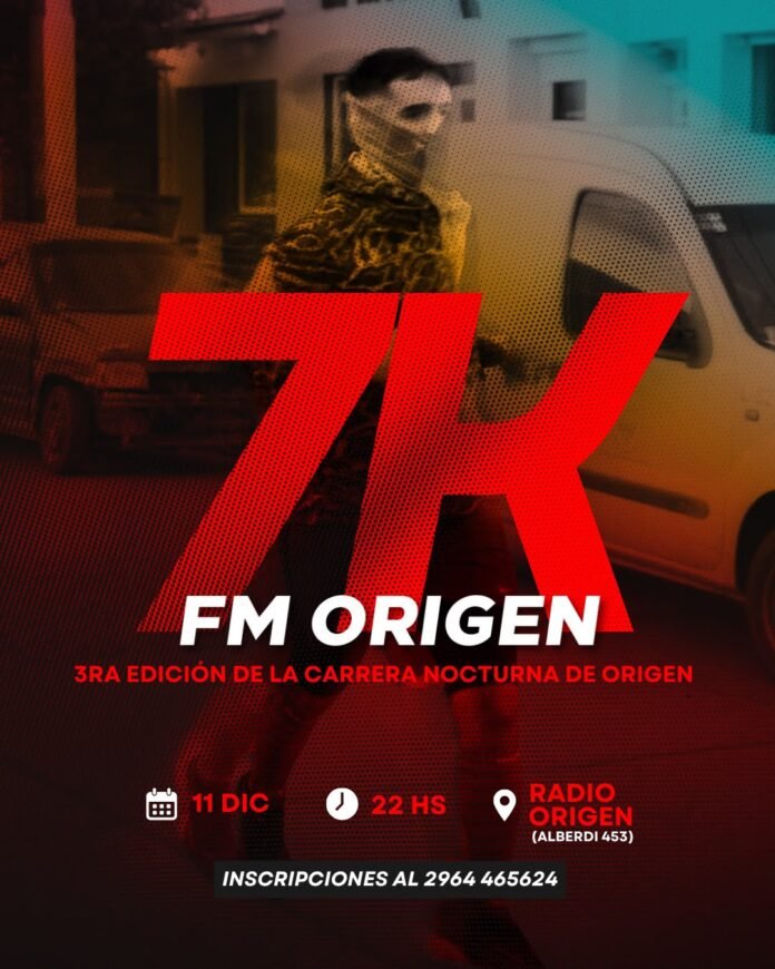 Río Grande vuelve a correr de noche: todo listo para los 7K de FM Origen
